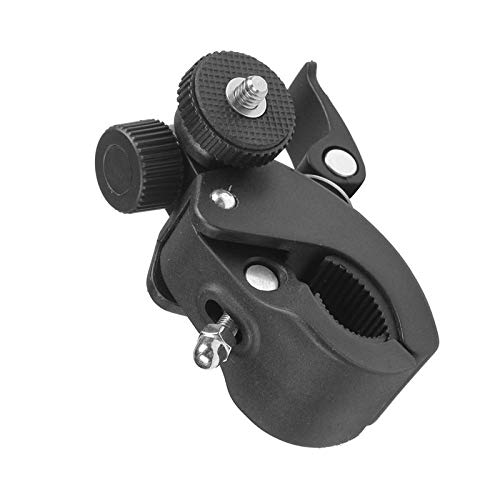 ThtRht 2 Pack Sports Camera Bike Mount Handlebar Clamp Clip Stand Base with 1/4 Screw Adapter for Gopro Hero DJI Osmo Insta360 Motorcycle Bicycle Action Cam Dash GPS Field Monitor Lights