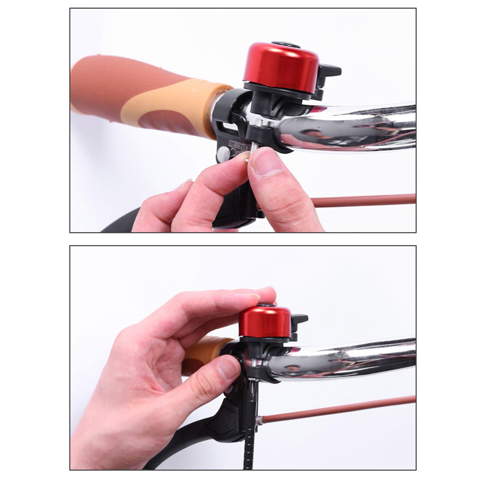 WOEIFGV Aluminum Alloy Bicycles Bells Bike Handlebar Horn Loud Crisps Clear Sound Bike Bells for Adults Kids Easy Install