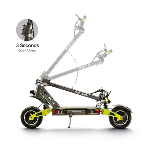 Predator Electric Scooter – Dual Motor 3600W, 70km/h Max Speed Gamvole